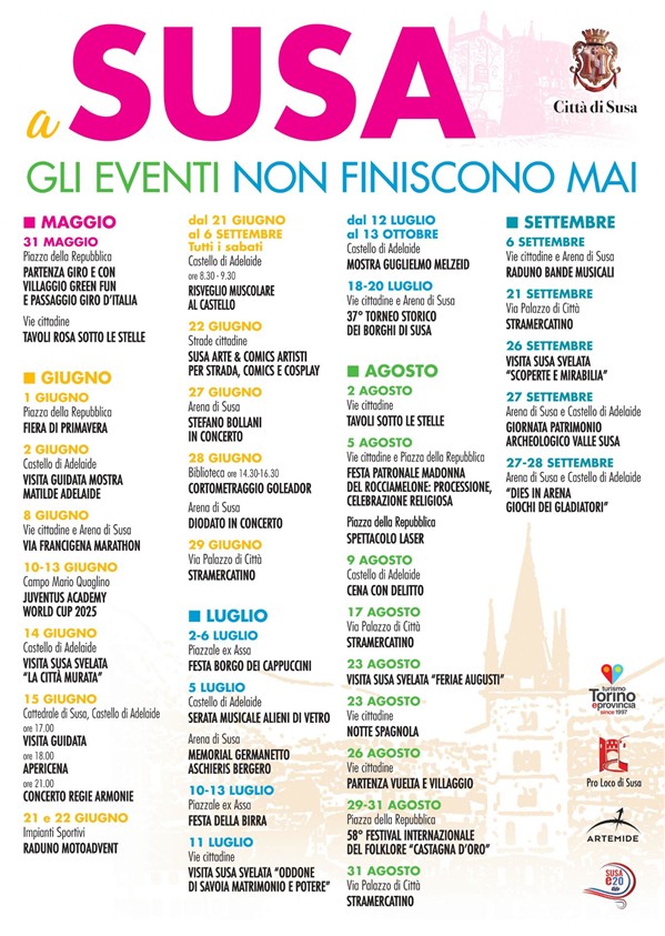 A Susa gli eventi non finiscono mai