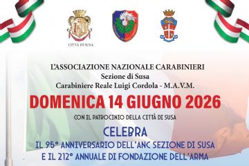 Celebrazioni Associazione Nazionale Carabinieri Sezione di Susa